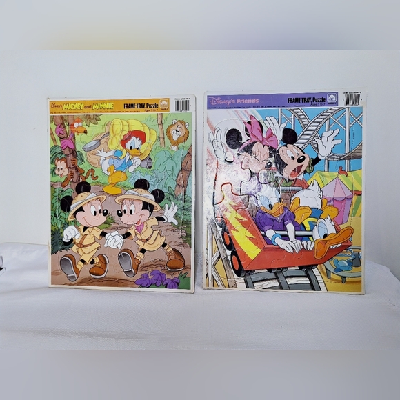 Vtg. Disney "The Puzzling Disney" Vintage tray puzzles set of two. - Picture 11 of 11